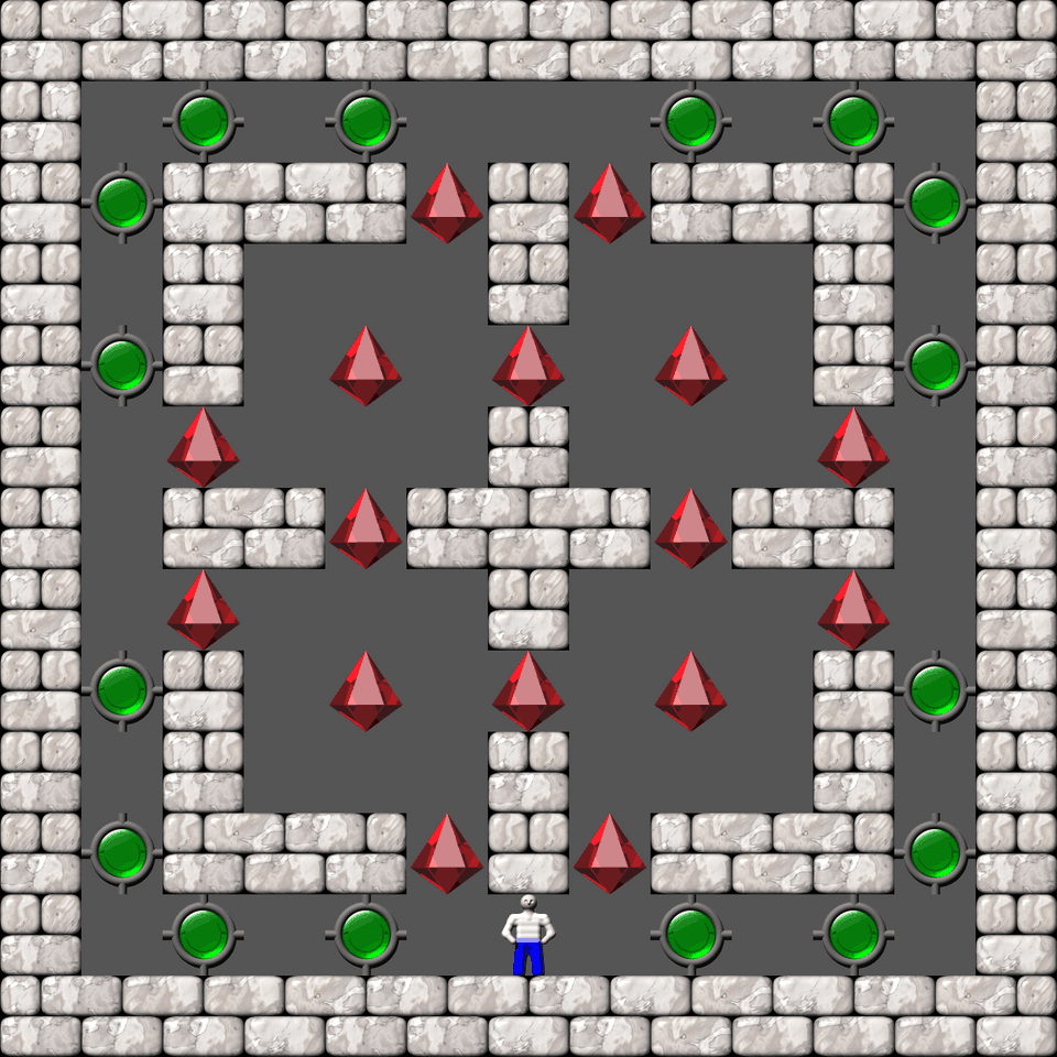 Сокобан Cubes & Tubes уровень 15